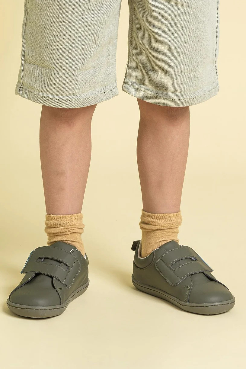 smart walker junior super matte khaki barefoot kids shoes 2