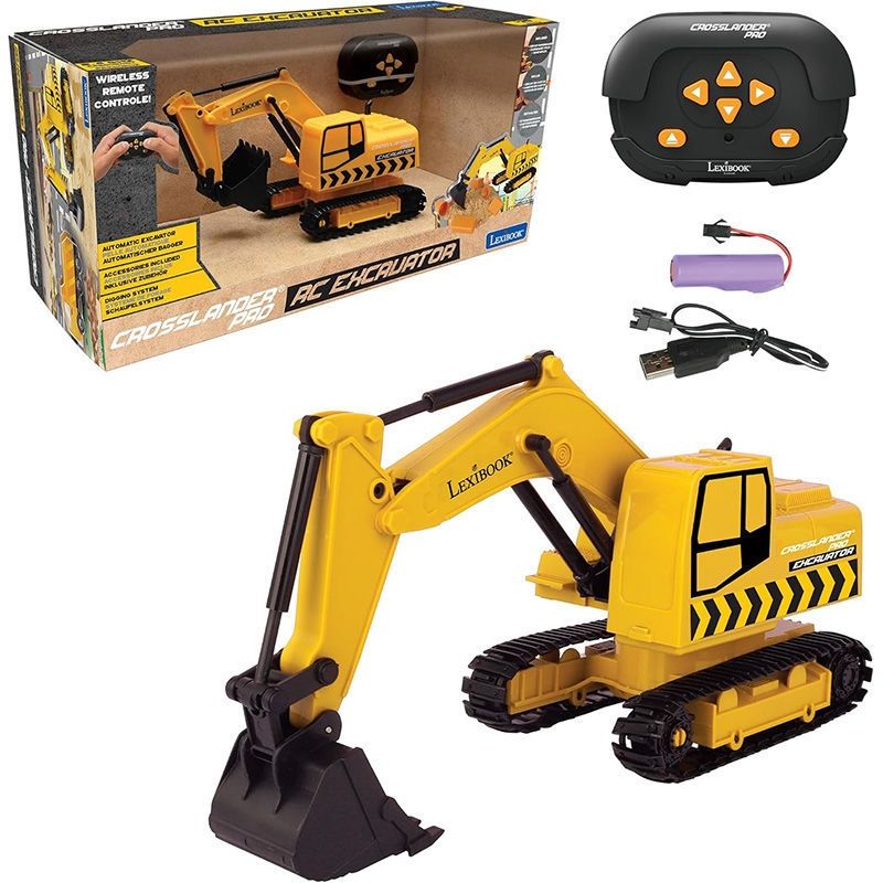 Lexibook Crosslander Pro Τηλεκατευθυνόμενος Εκσκαφέας με Αξεσουάρ 6+ Ετών RCP30 Lexibook