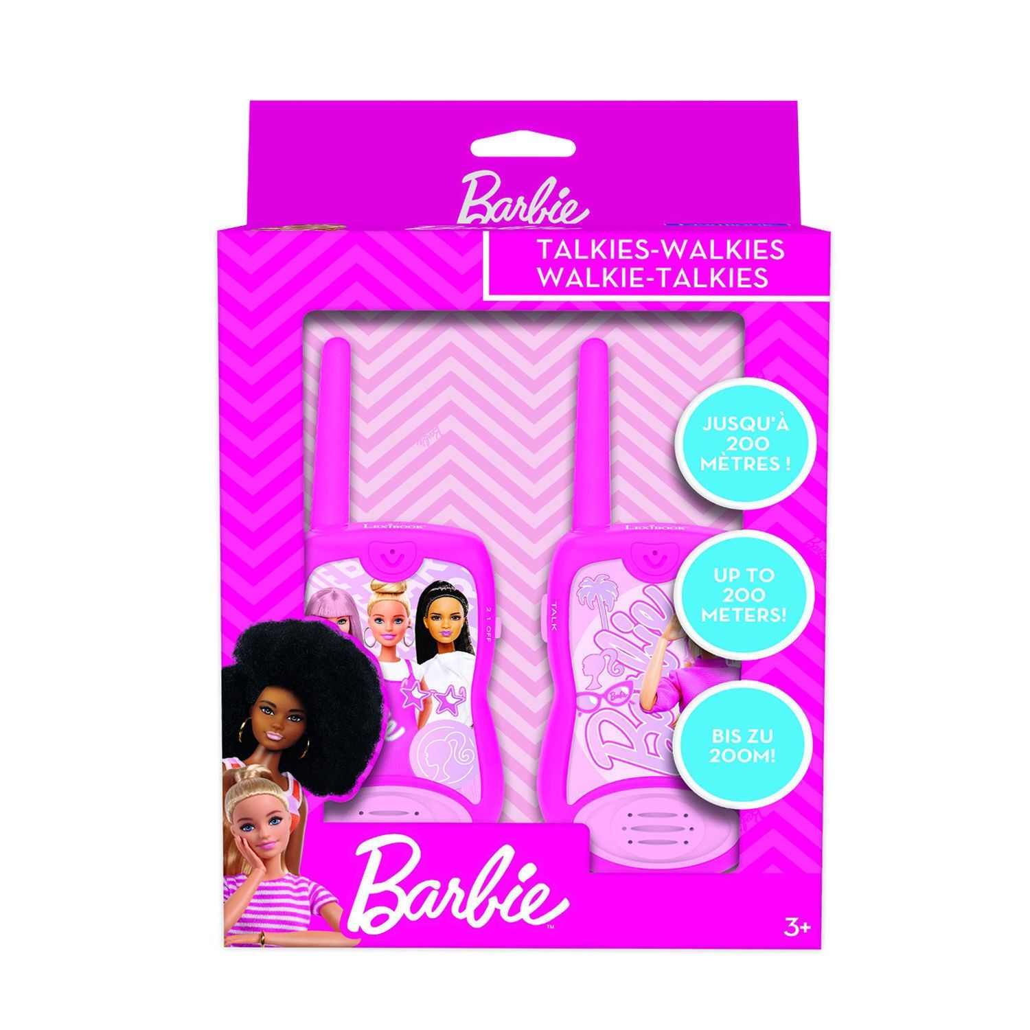 Barbie Walkie Talkies Σετ Επικοινωνίας Για Παιδιά Lexibook TW12BB