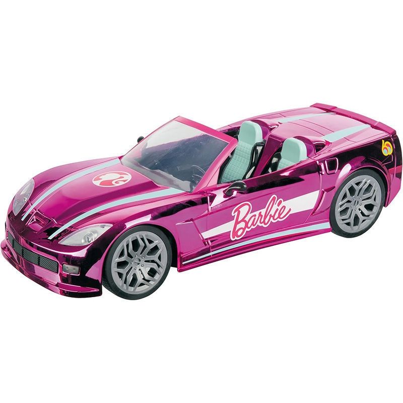 Barbie Τηλεκατευθυνόμενο Αυτοκίνητο RC Dream Car Pink - Διθέσιο Καμπριολέ 40cm με Χειριστήριο 2.4GHz Mondo Motors M63619