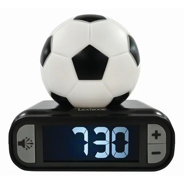 Παιδικό Ξυπνητήρι Football με 3D Νυχτερινό Φως & Ηχητικά Εφέ Lexibook RF.RL800FO