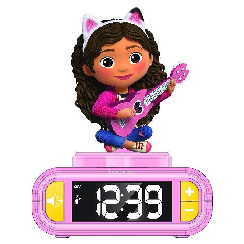 Μαγικό Ξυπνητήρι Gabby's Dollhouse Lexibook - 3D Νυχτερινό Φως & Ηχητικά Εφέ | Εκπαιδευτικό Ρολόι - Lexibook RF.RL800GDH