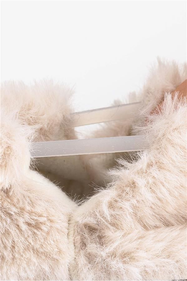 Παιδικά Παπούτσια Furry Furry - Εκρού (Μεγέθη 19-29)