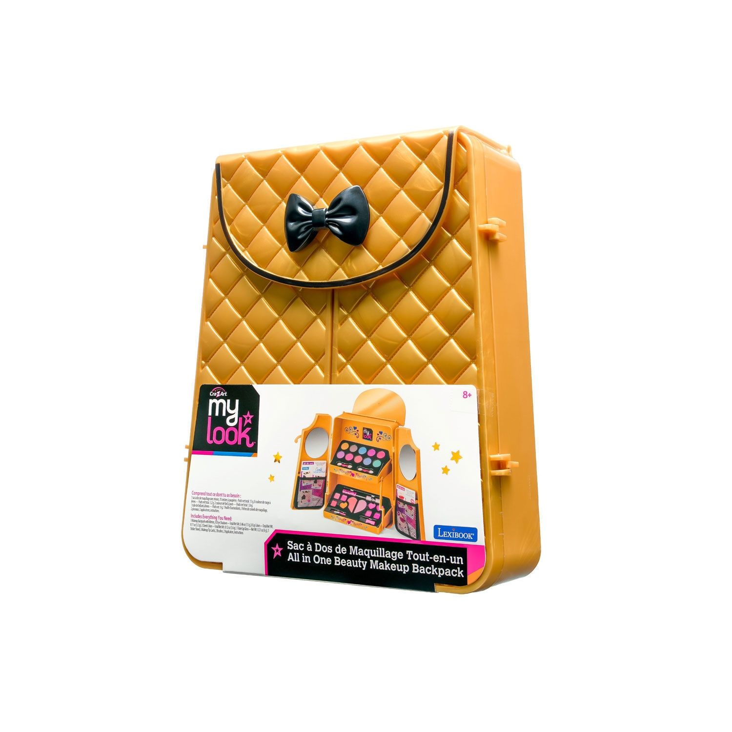 Cra-Z-Art My Look Beauty Makeup Backpack - Σακίδιο Μακιγιάζ με 20+ Προϊόντα & Καθρέφτες (8+ Ετών) Lexibook CRSS25