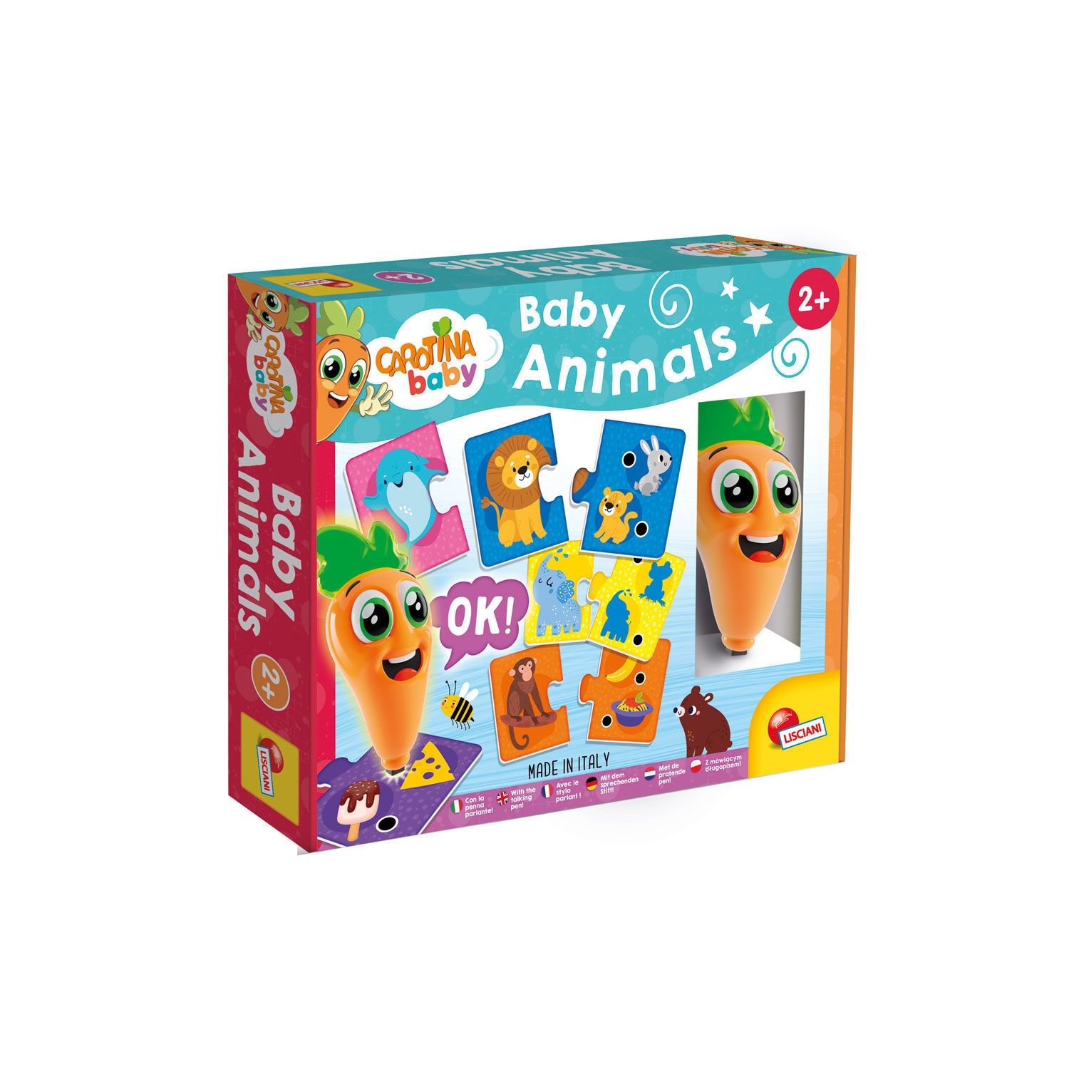 Lisciani Carotina Baby Talking Pen Ζώα - Εκπαιδευτικό Στυλό με Φως & Ήχους 2+ Ετών 107285