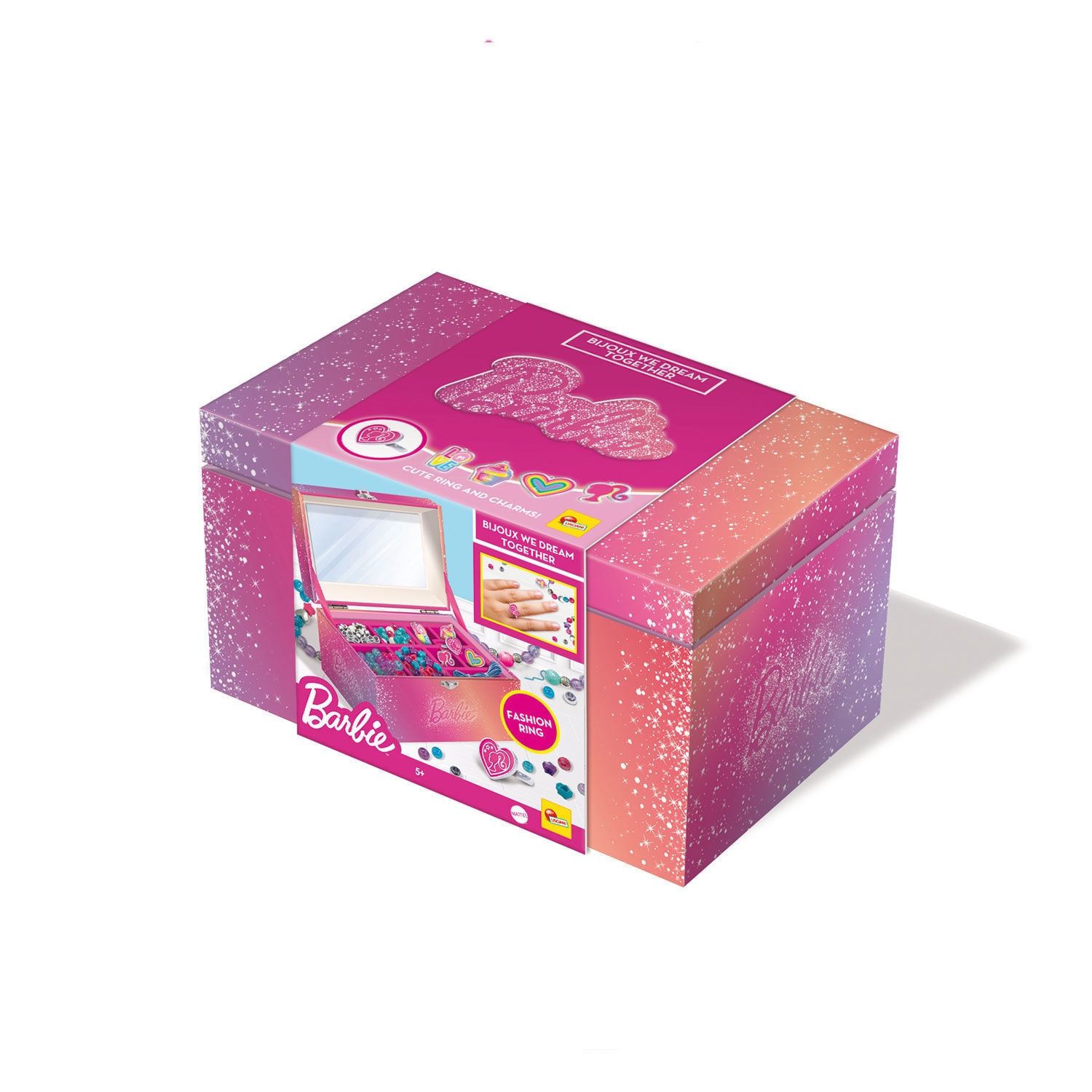 Barbie Bijoux Κοσμηματοθήκη Lisciani - Σετ Δημιουργίας Κοσμημάτων με 150 Χάντρες 5+ Ετών 112036