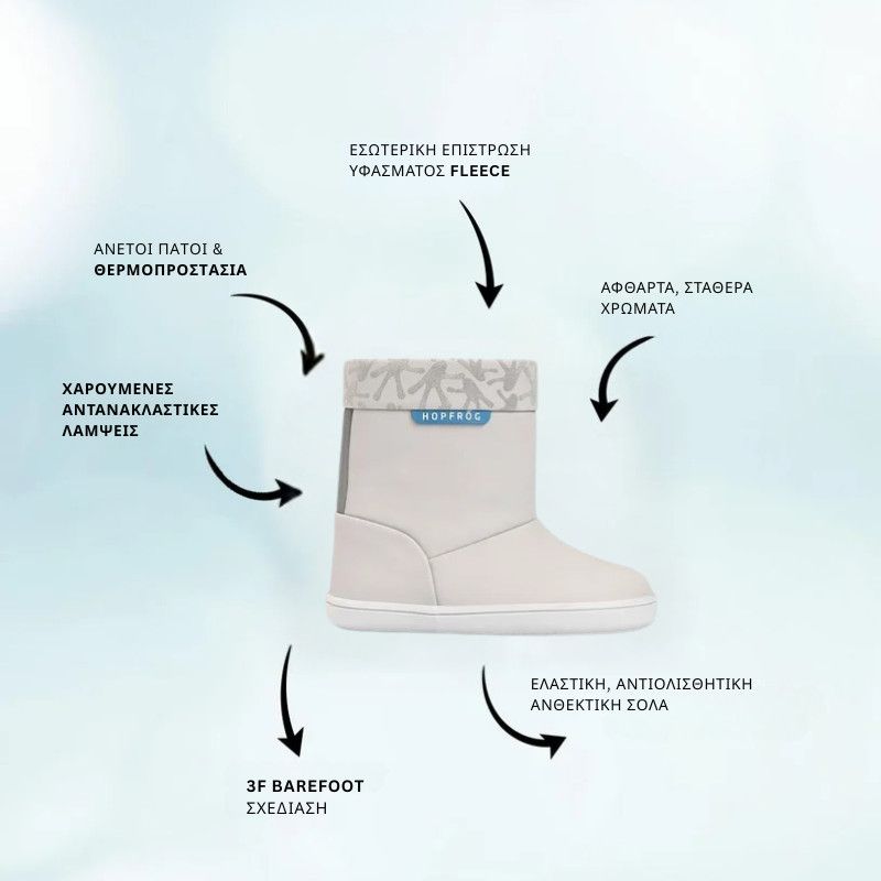 Παιδικές Αδιάβροχες Μπότες Coolboots - Γκρι (Μεγέθη 24-32)