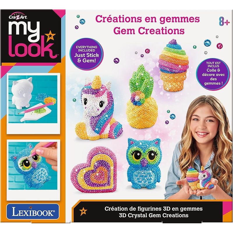 Lexibook CRSS4 My Look – Κατασκευή 3D Φιγούρων με Κρυσταλλάκια | 8+