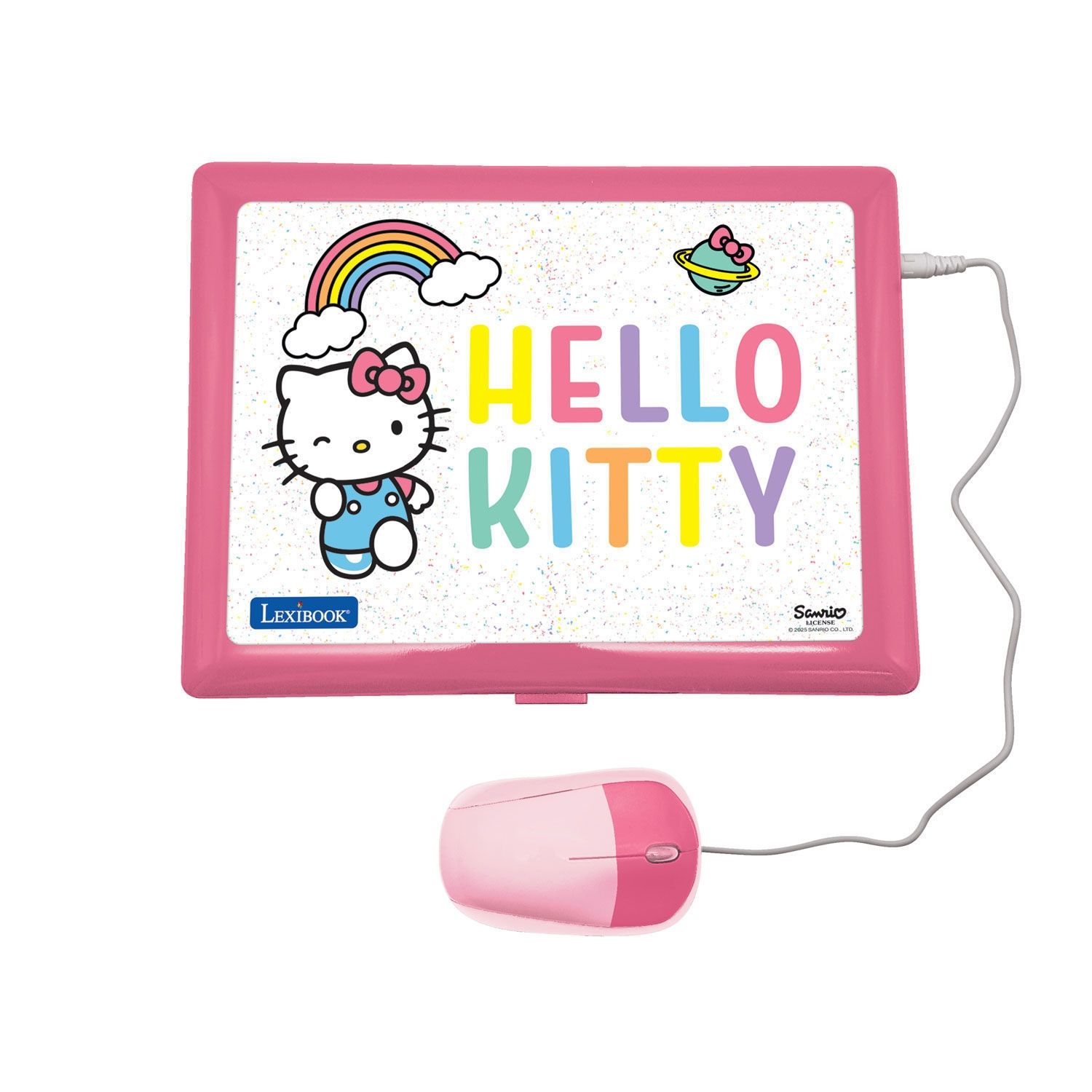 Δίγλωσσο Εκπαιδευτικό Laptop Hello Kitty με Ποντίκι 4+ Ετών - 124 Δραστηριότητες Lexibook JC598HKi8