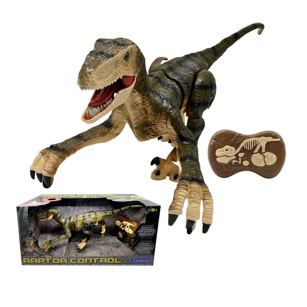 Lexibook RC Velociraptor DINO01 - Τηλεκατευθυνόμενος Δεινόσαυρος με Φωτεινά & Ηχητικά Εφέ