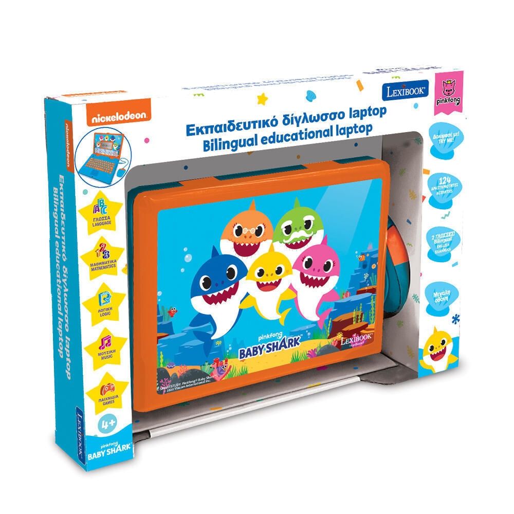 Εκπαιδευτικό Δίγλωσσο Laptop Lexibook Baby Shark JC598BSi8