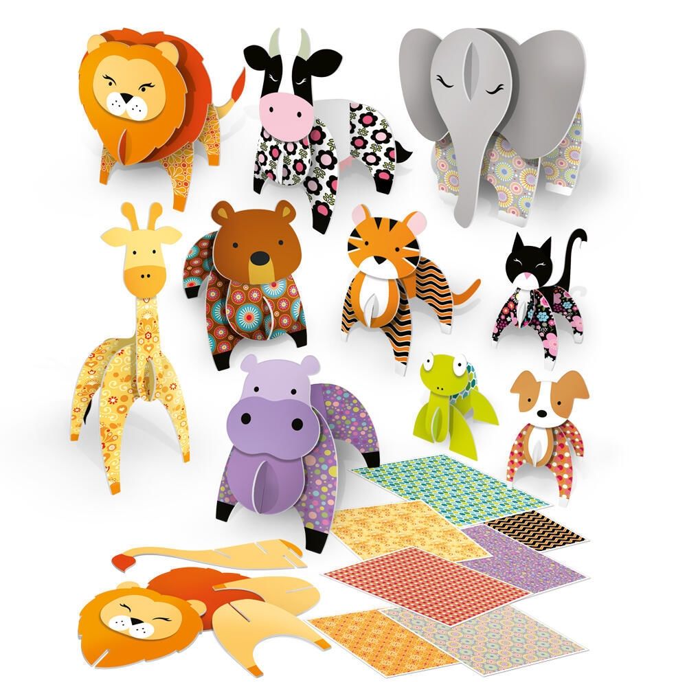 Επιτραπέζιο Παιδικό Παιχνίδι Ζωάκια 3D Μοντεσσόρι Headu 26302