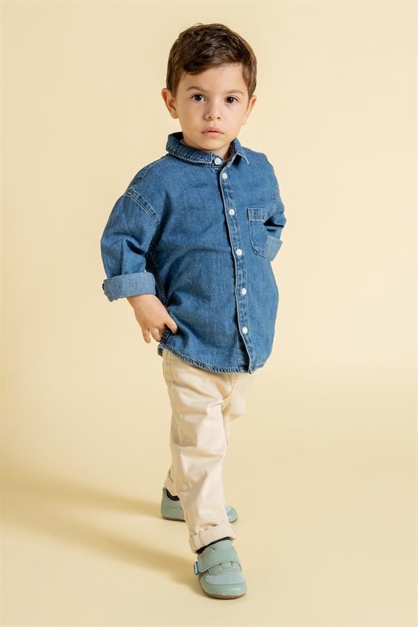 Παιδικά Παπούτσια First Prime - Πράσινο παστέλ (Μεγέθη 17-23)