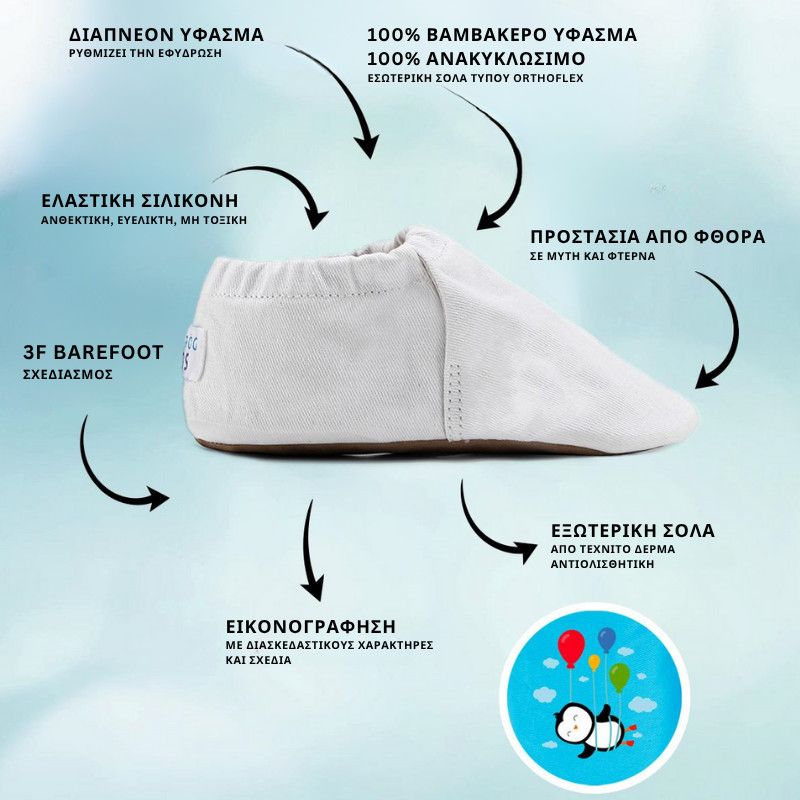 Παιδικά Παπούτσια Recycled Canvas - Κίτρινα (Μεγέθη 19-29)