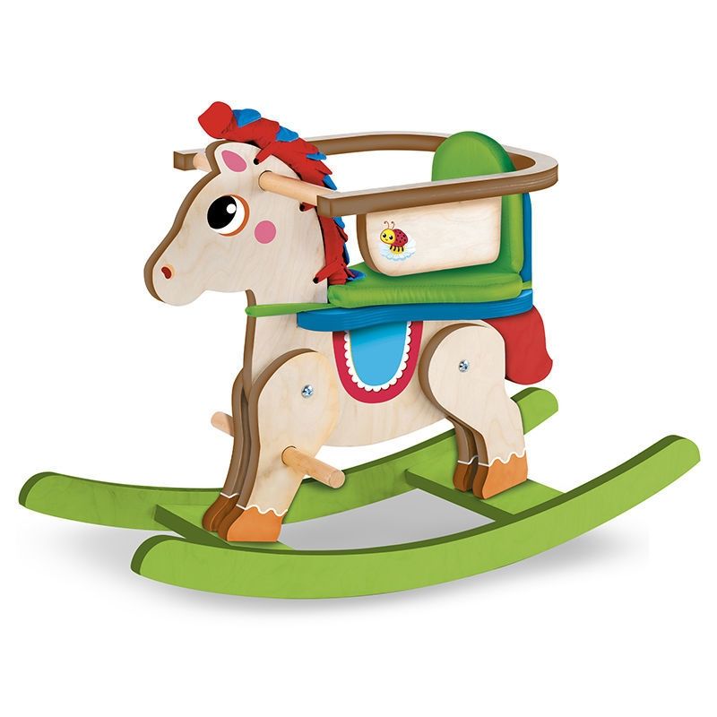 Ξύλινο Κουνιστό Αλογάκι Montessori "My Baby Pony" με Ήχους & Ασφάλεια (12–36 μηνών) Lisciani 107322