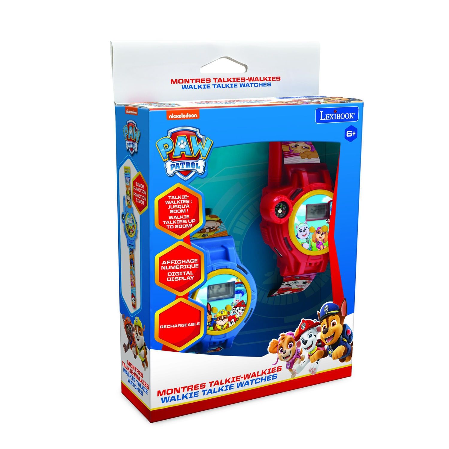 Ψηφιακό Ρολόι Χειρός Με Walkie Talkie Paw Patrol DMWTW1PA
