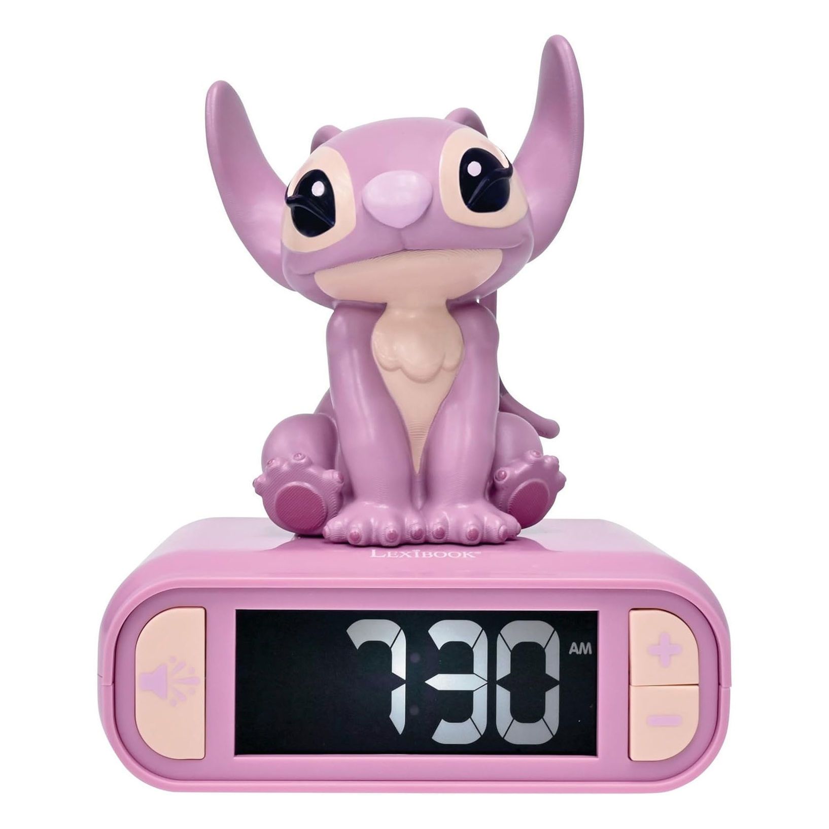 Μαγικό Παιδικό Ξυπνητήρι Disney Angel Stitch με 3D Νυχτερινό Φως & Ηχητικά Εφέ - Εκπαιδευτικό Ρολόι - Lexibook RF.RL800D1