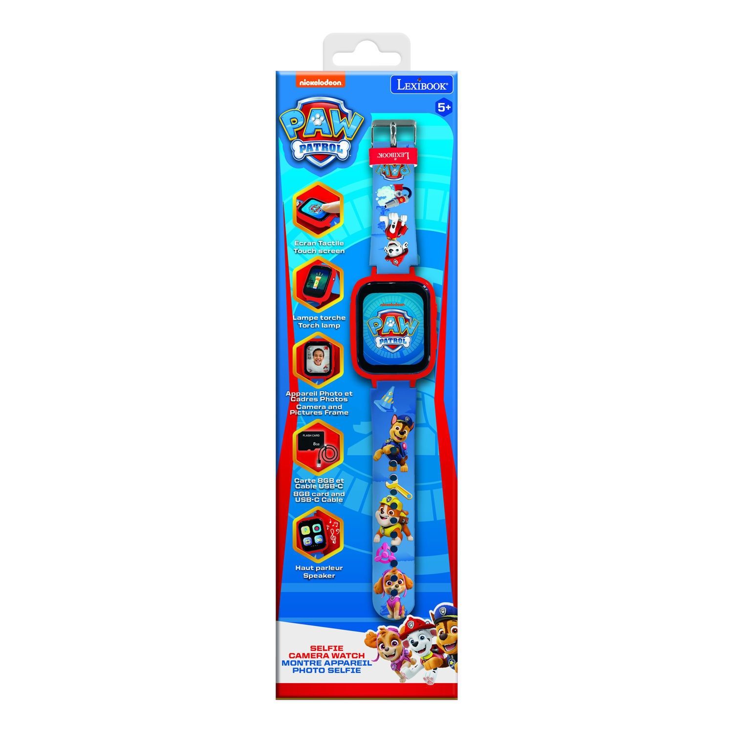 Paw Patrol Ψηφιακό Ρολόι-Κάμερα με Οθόνη Αφής & Παιχνίδια | Lexibook DMW070PA 5+ Ετών