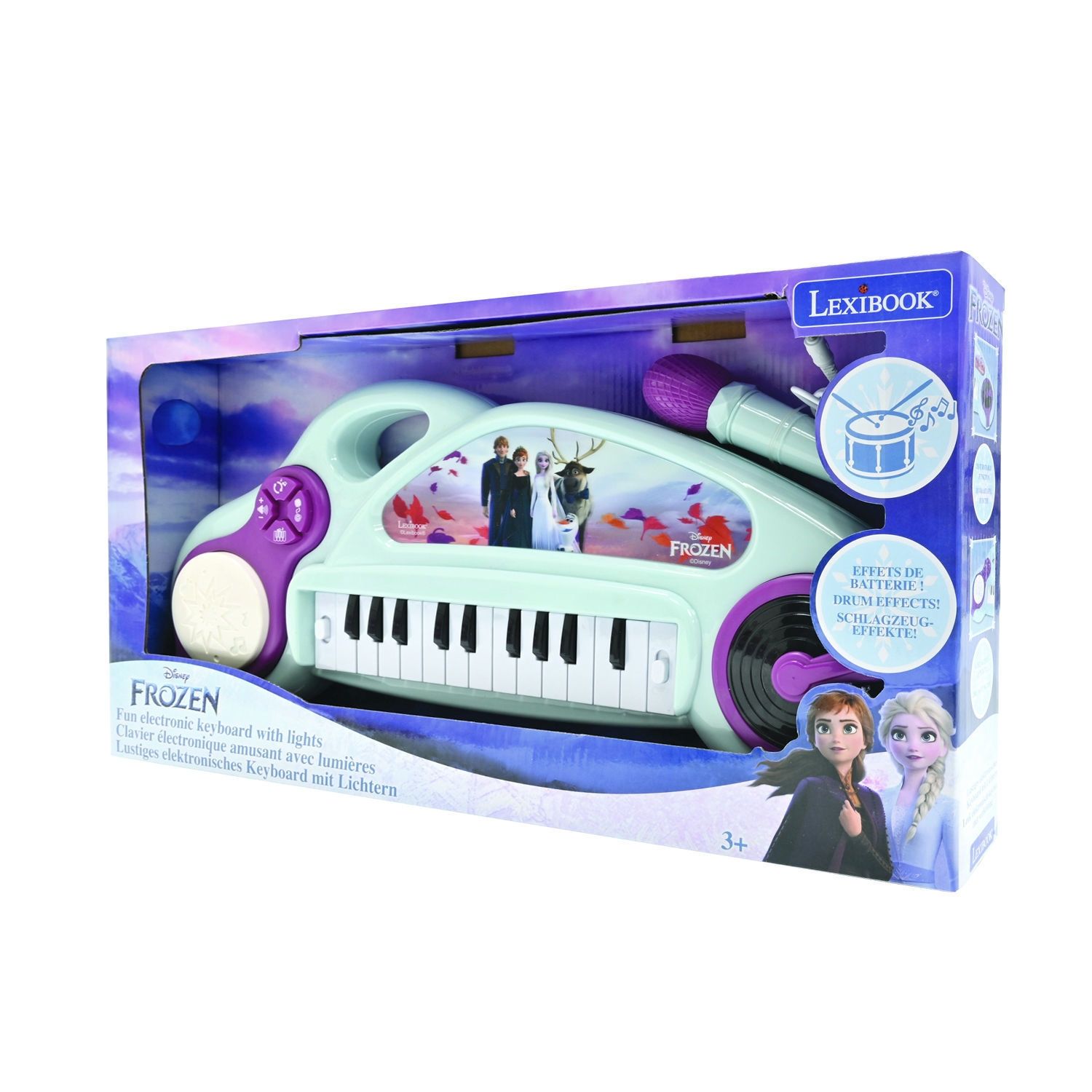 Ηλεκτρονικό αρμόνιο Frozen με φωτάκια και μικρόφωνο Lexibook K704FZ