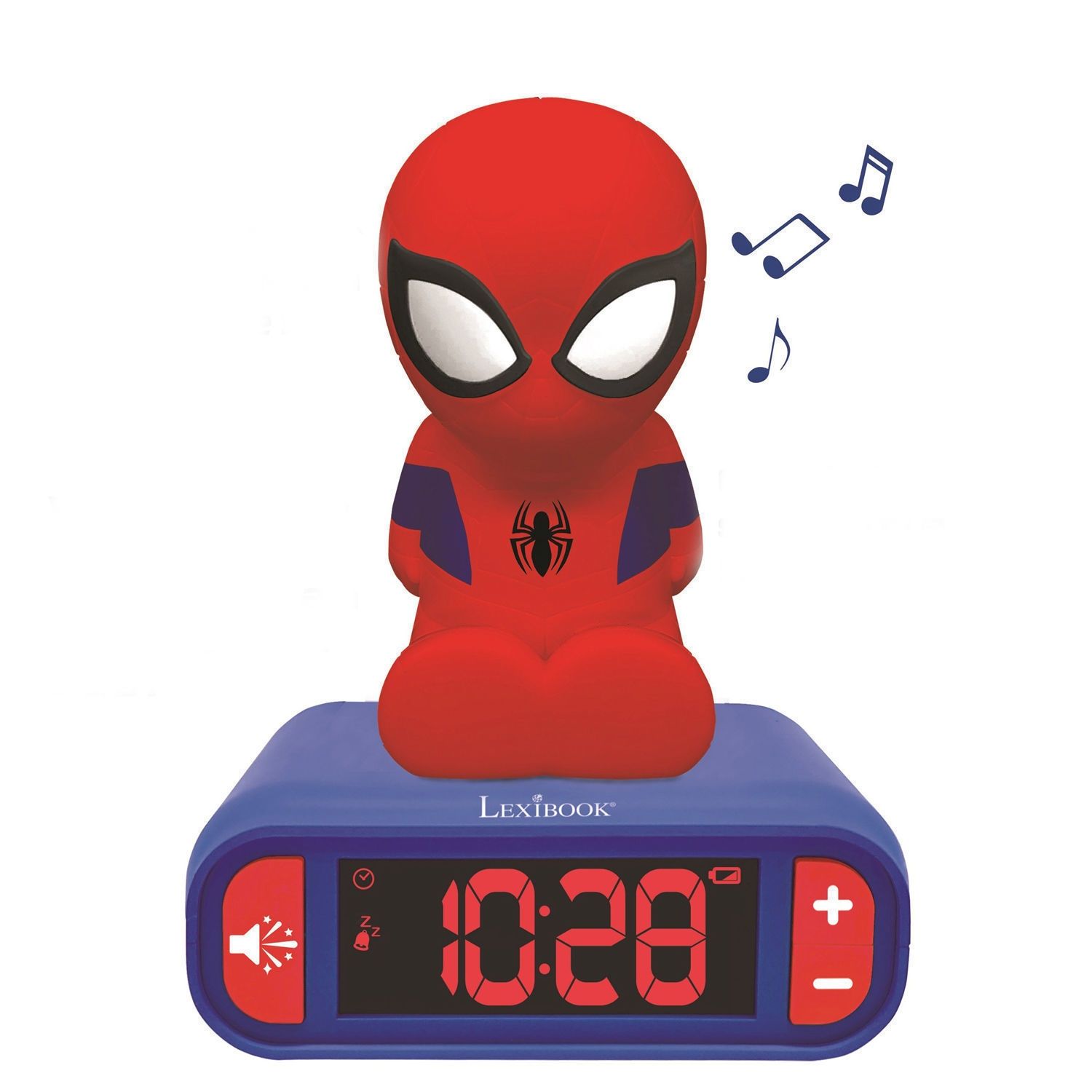 Lexibook Marvel Spider-Man – Ψηφιακό Ξυπνητήρι με Φως Νυκτός & Ήχο | LCD Οθόνη | 3+ Ετών - RL800SP
