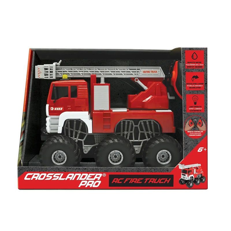 Crosslander Pro Τηλεκατευθυνόμενο Πυροσβεστικό Όχημα με Φως Ήχο Νερό 6+ Ετών RCP20 Lexibook