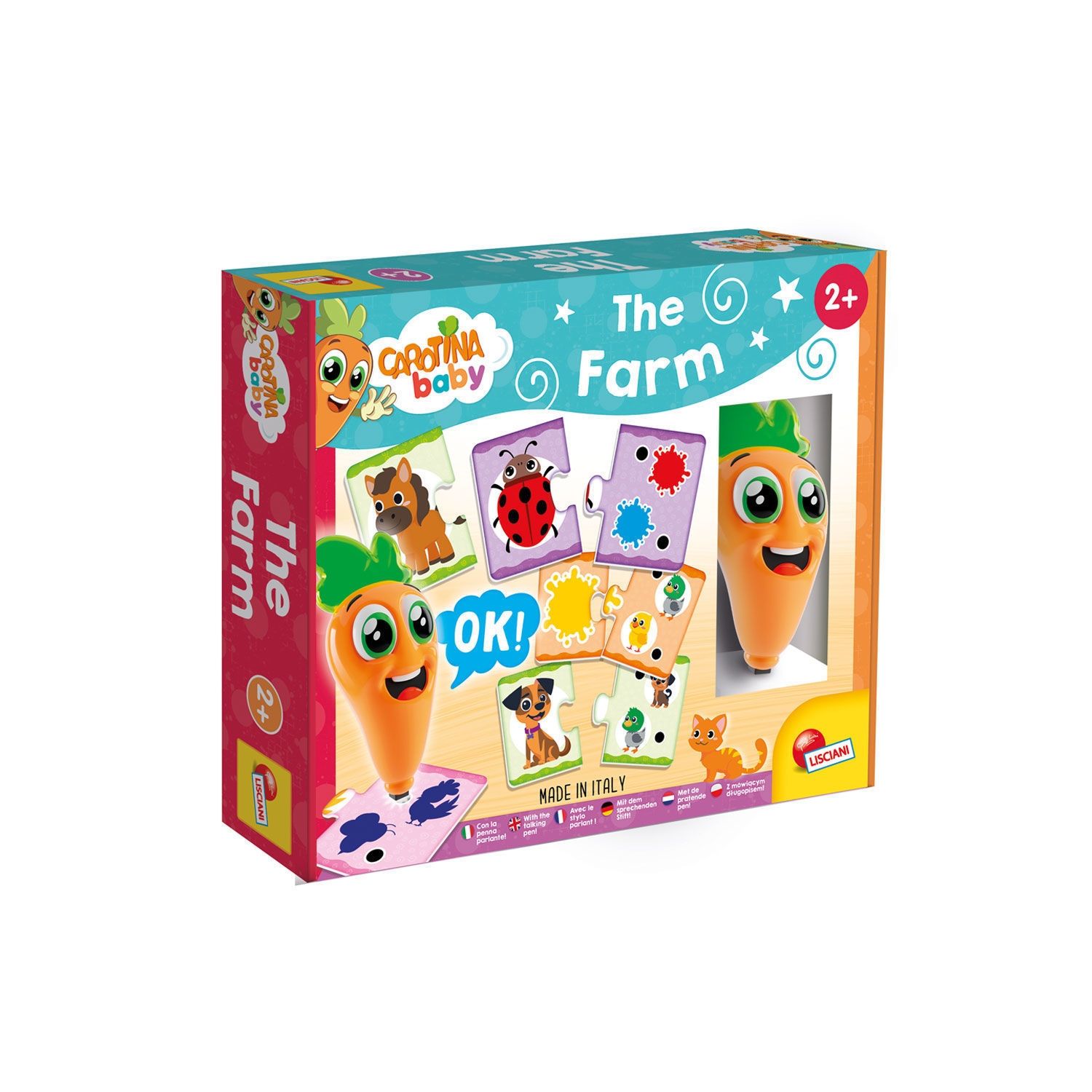 Lisciani Carotina Baby Talking Pen Φάρμα - Εκπαιδευτικό Στυλό με Ήχους 2+ Ετών 107308